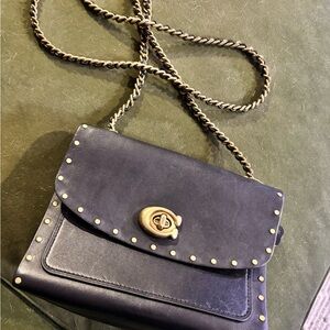 Coach Black Leather Parker Bag